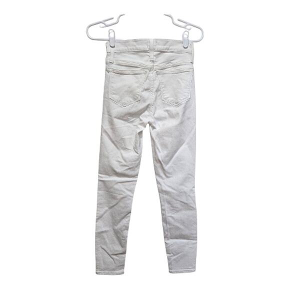 J.Crew 9" Mid-Rise Toothpick Skinny Jeans White Size 25 - Picture 2 of 9